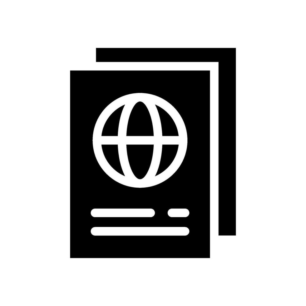 Passport Icon Vector Symbol Design Illustration