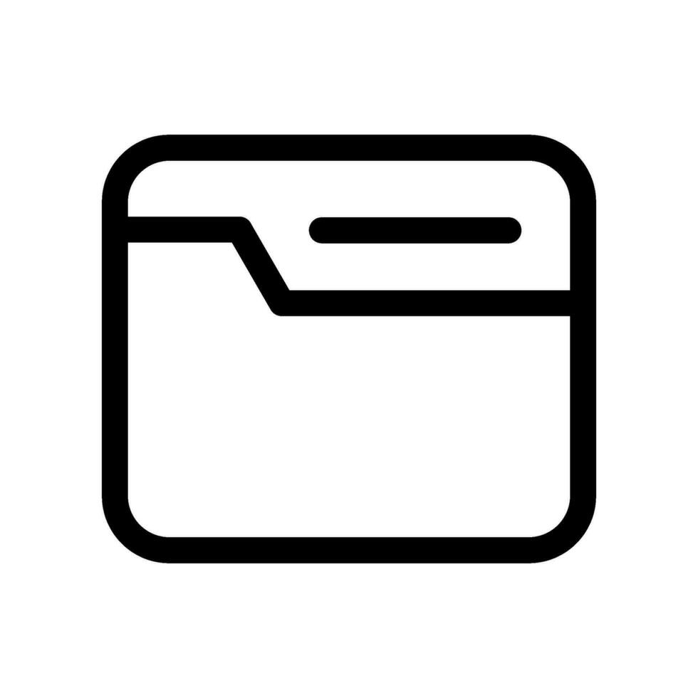 Folder Icon Vector Symbol Design Illustration