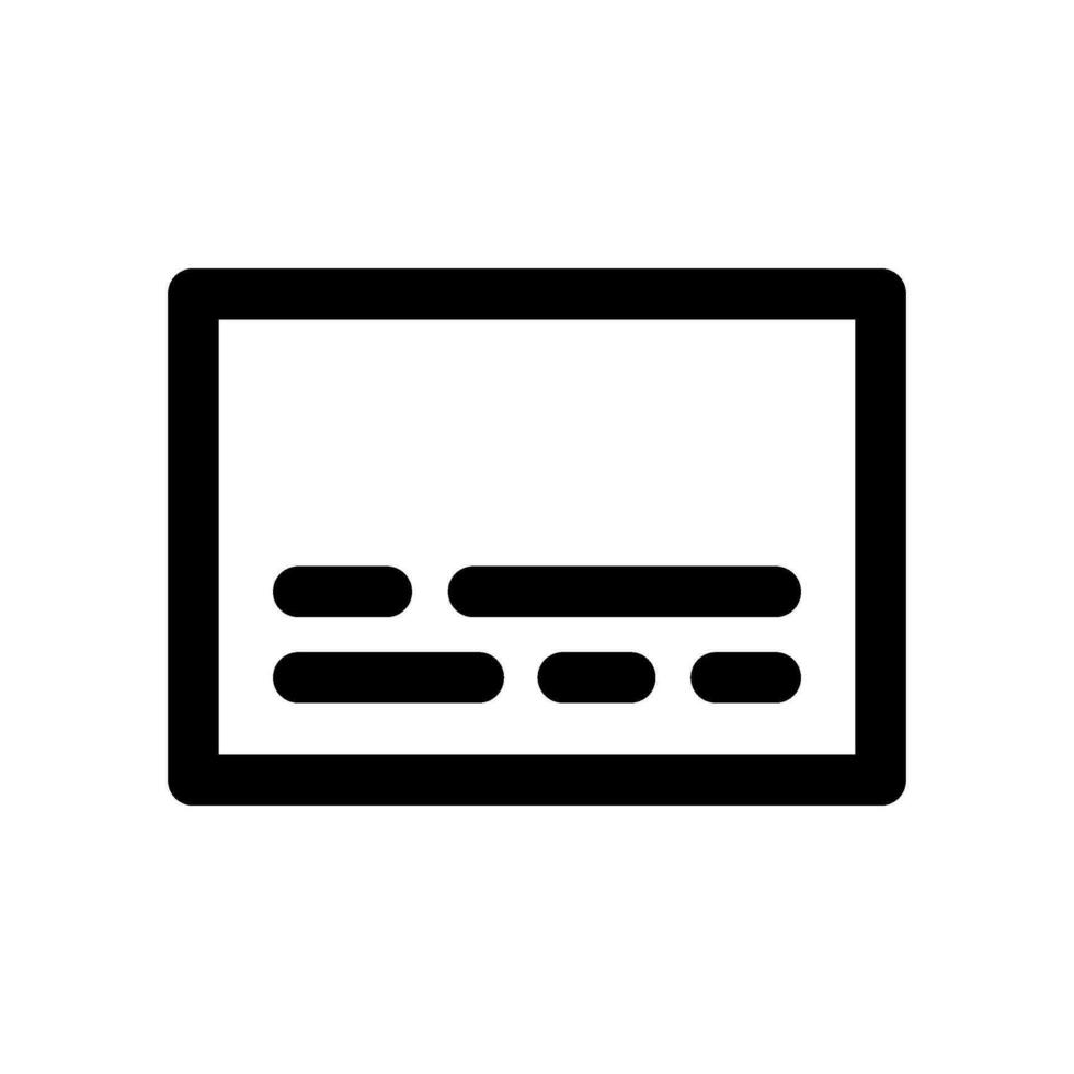 Subtitle Icon Vector Symbol Design Illustration