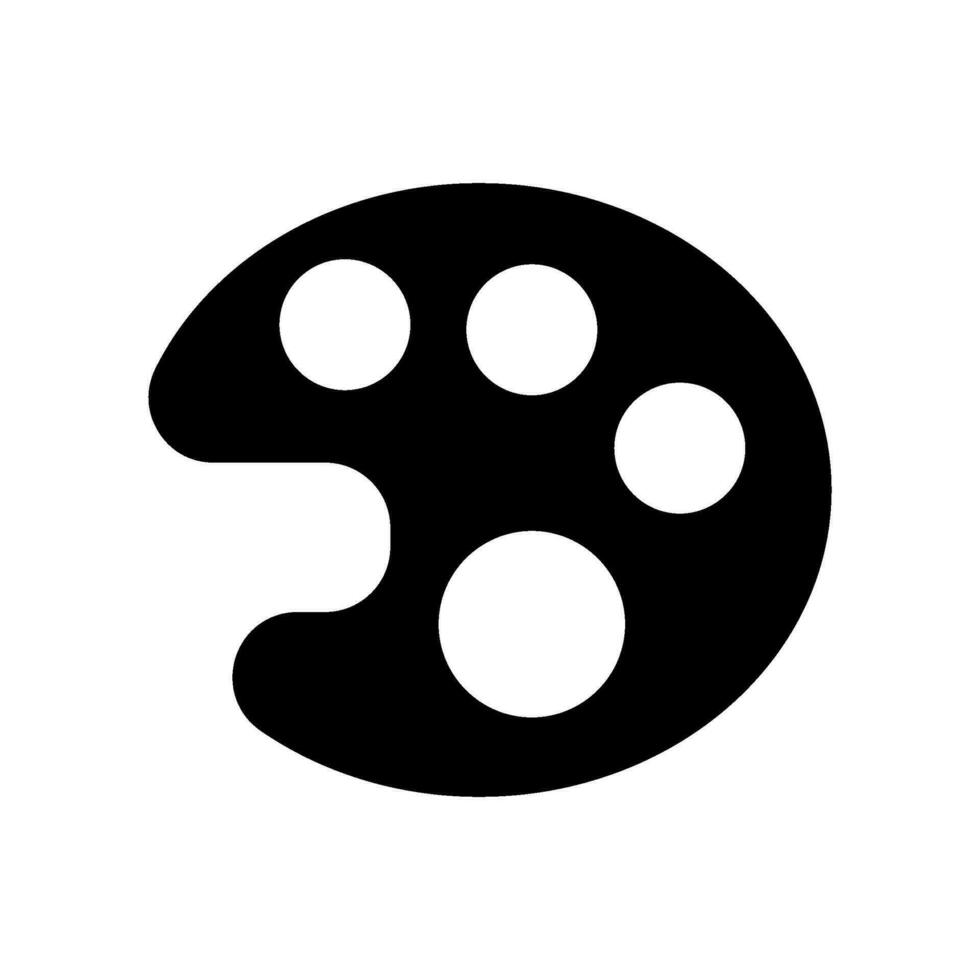color paleta icono vector símbolo diseño ilustración