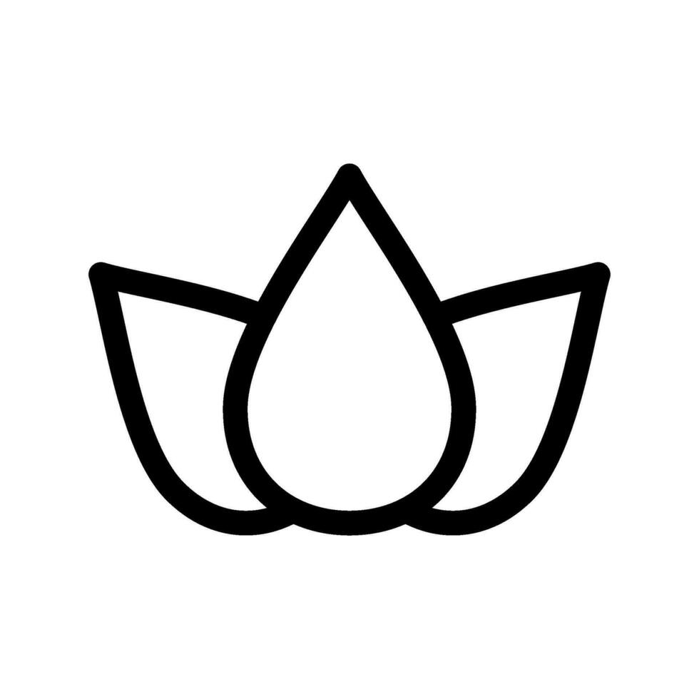 Lotus Icon Vector Symbol Design Illustration
