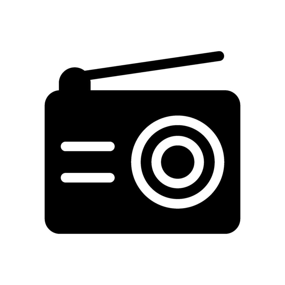 Radio Icon Vector Symbol Design Illustration