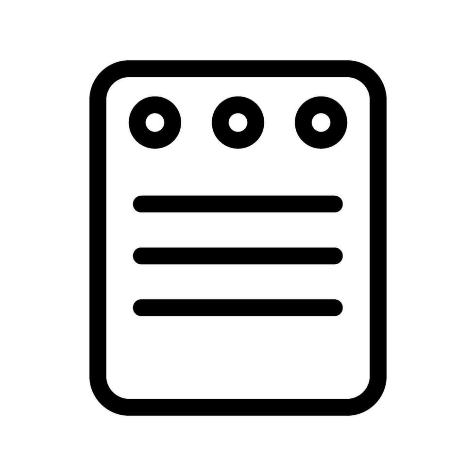 Notepad Icon Vector Symbol Design Illustration