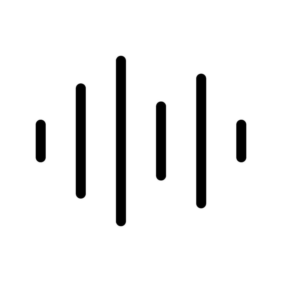 Sound Waves Icon Vector Symbol Design Illustration