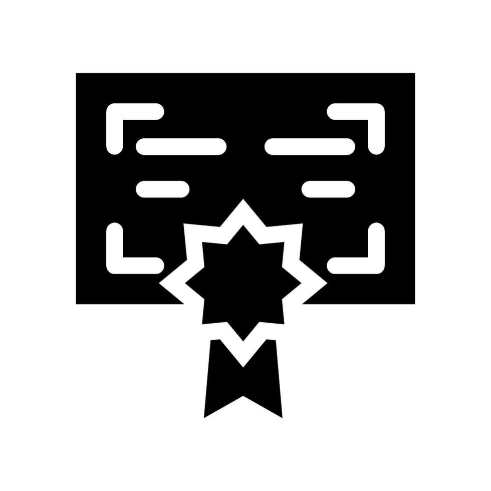 Certificate Icon Vector Symbol Design Illustration