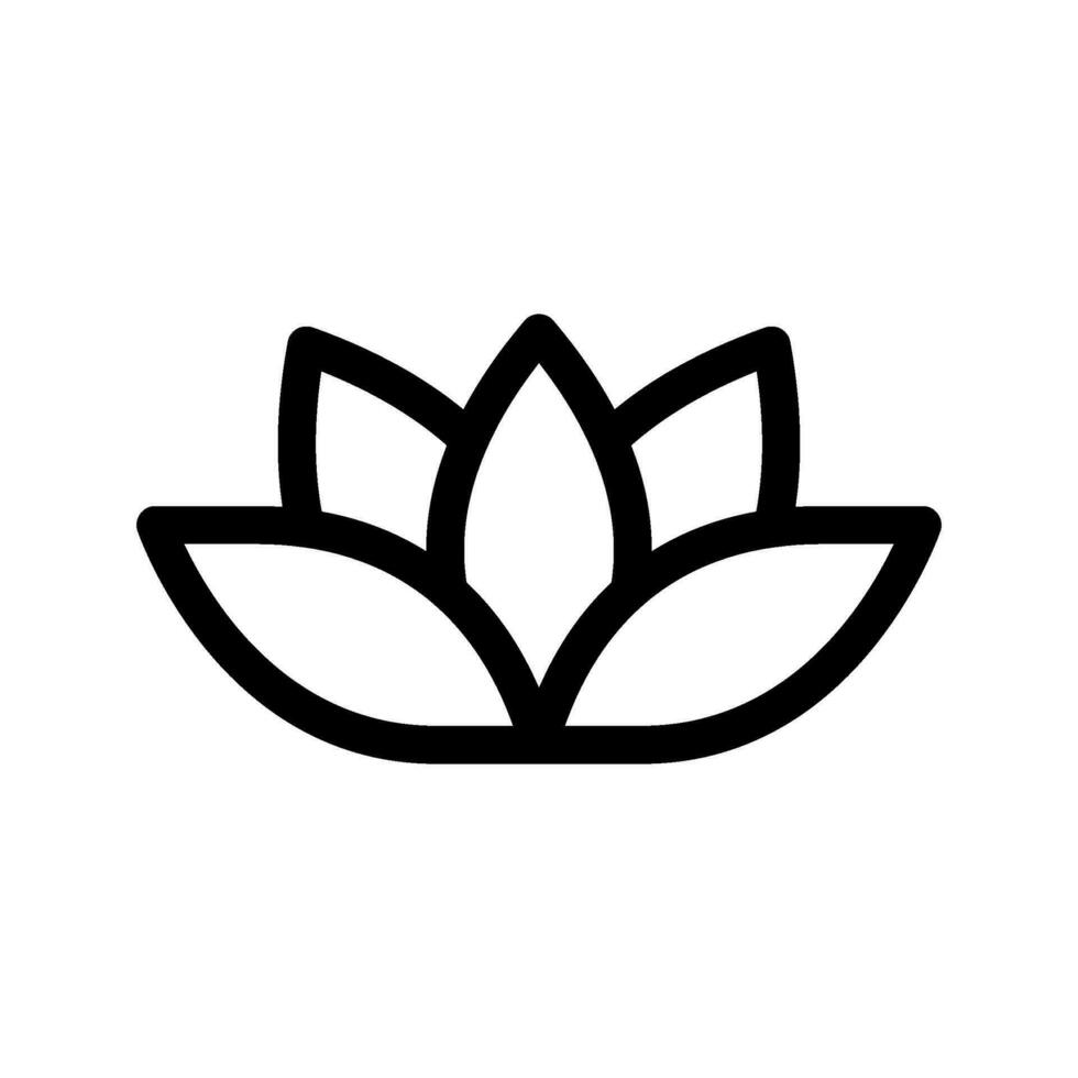 Lotus Icon Vector Symbol Design Illustration