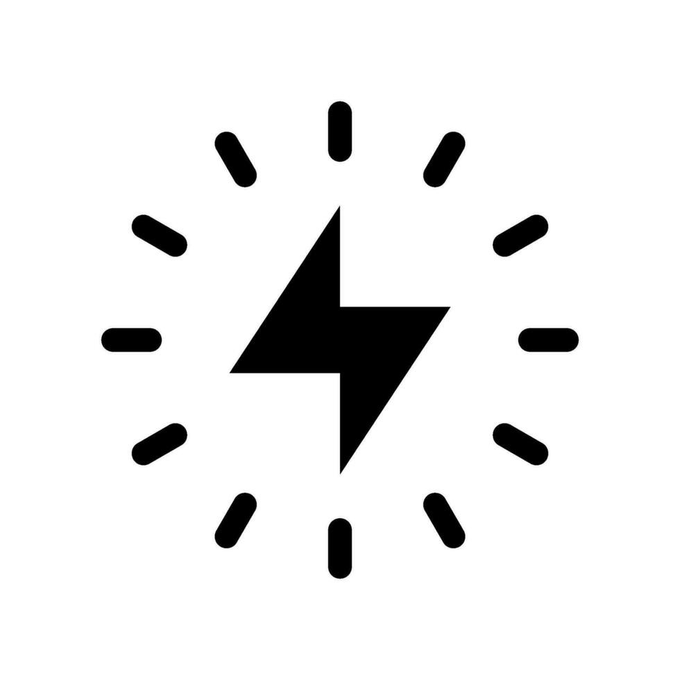 Electricity Icon Vector Symbol Design Illustration