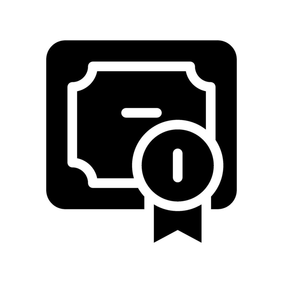 Certificate Icon Vector Symbol Design Illustration