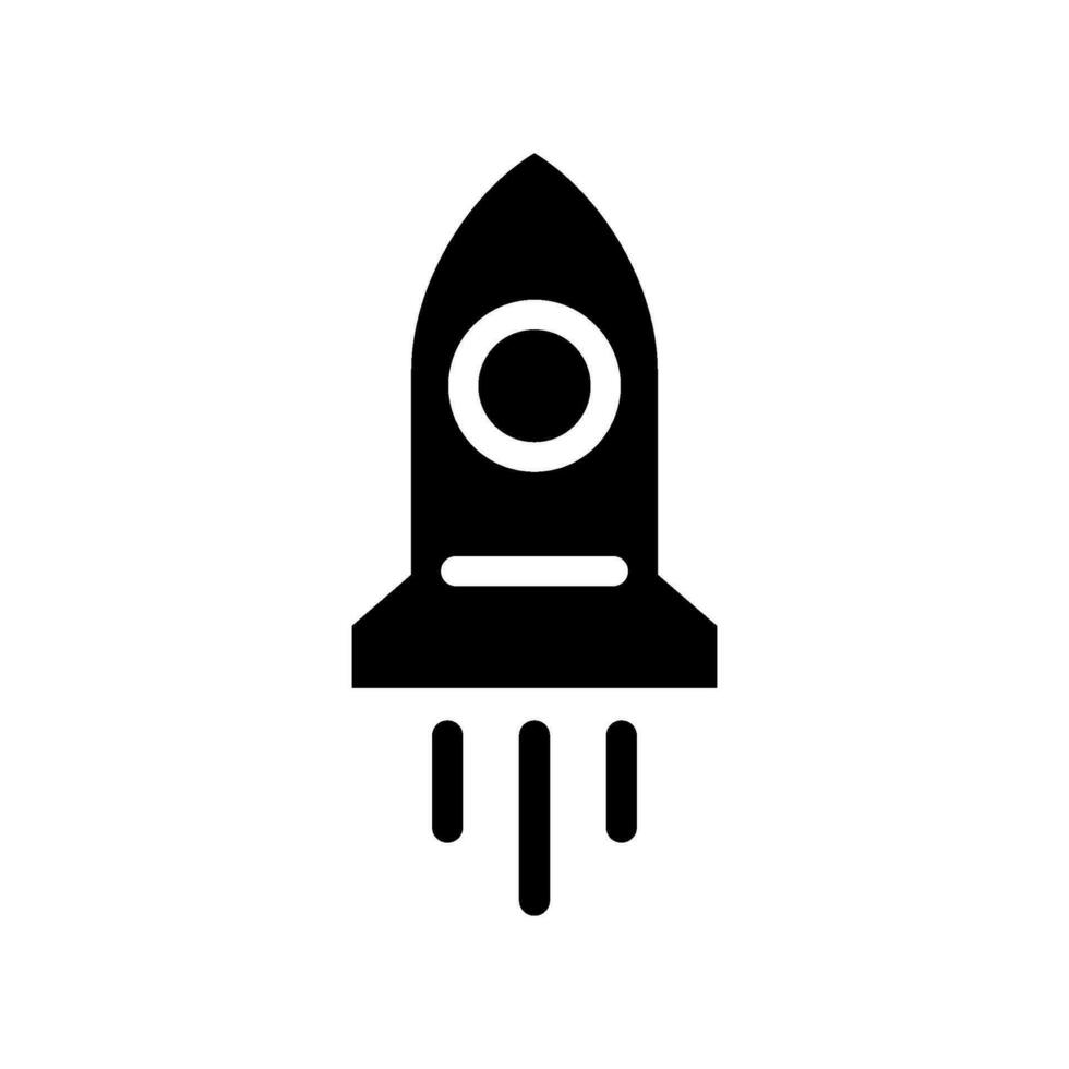 Rocket Icon Vector Symbol Design Illustration