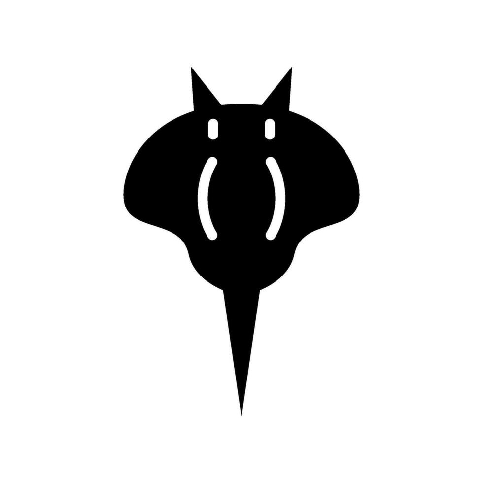 mantarraya icono vector símbolo diseño ilustración