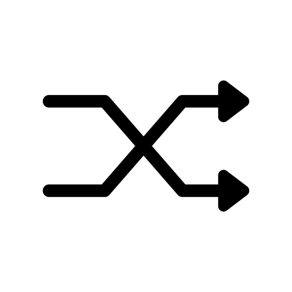 Shuffle Icon Vector Symbol Design Illustration 26219377 Vector Art at