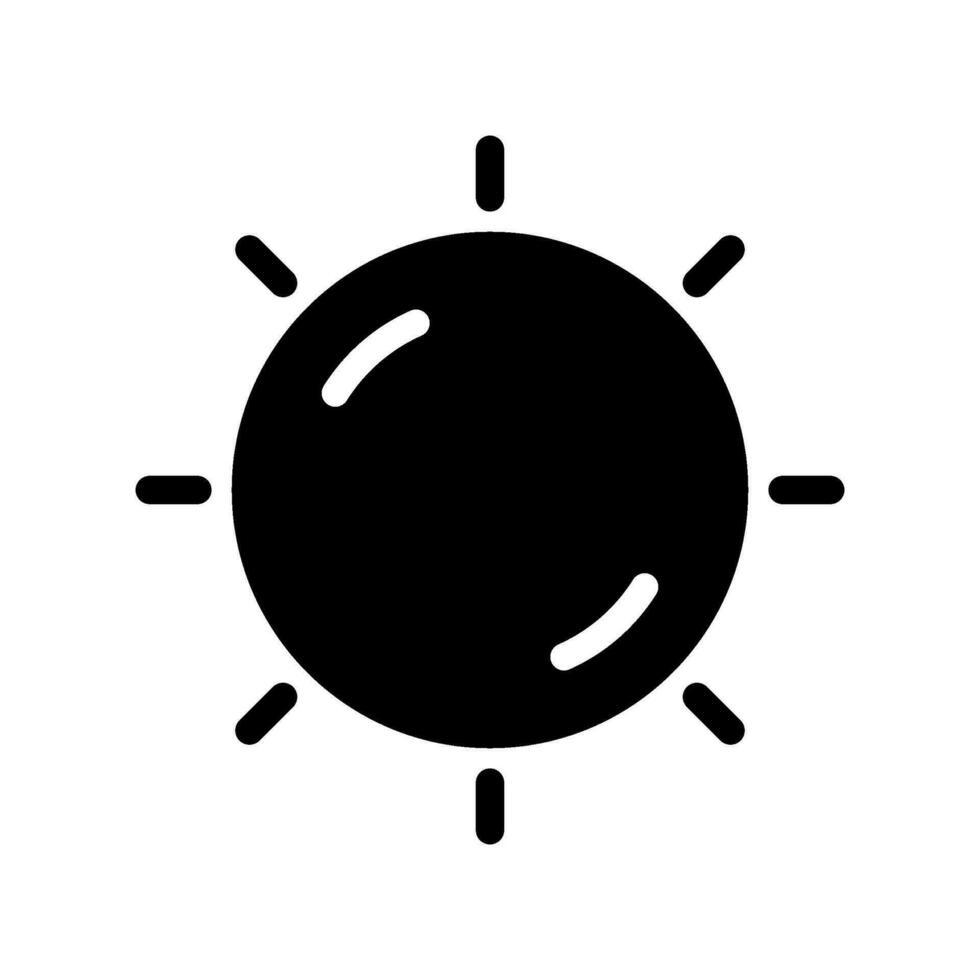 Sun Icon Vector Symbol Design Illustration