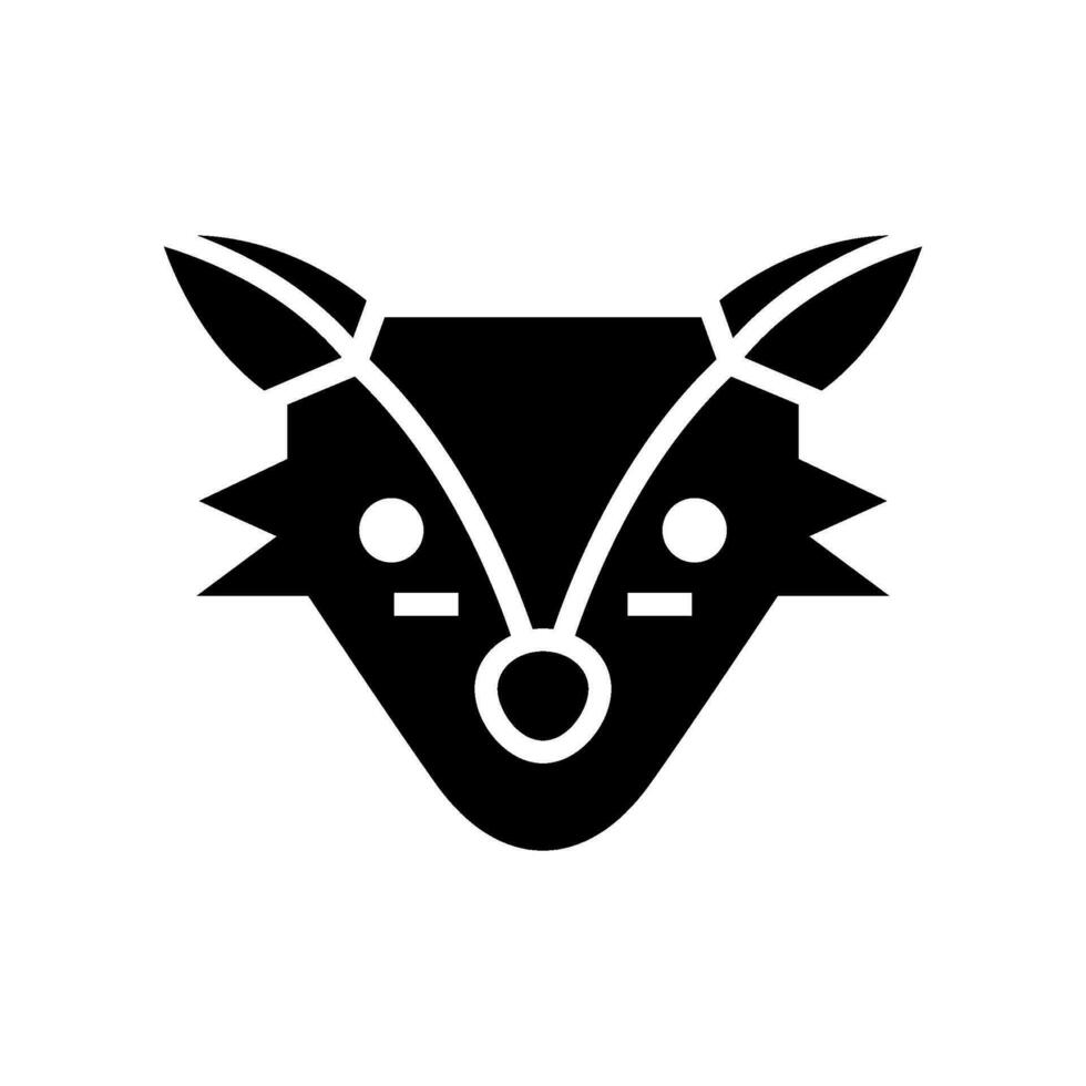 Arctic Fox Icon Vector Symbol Design Illustration