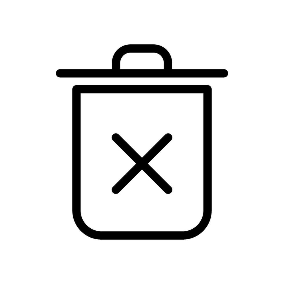 Eliminar icono vector símbolo diseño ilustración