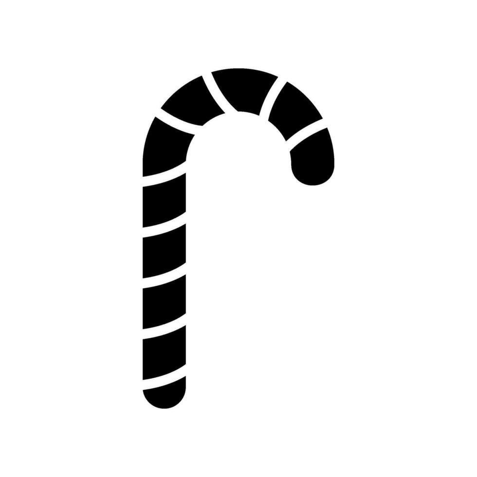 Candy Cane Icon Vector Symbol Design Illustration