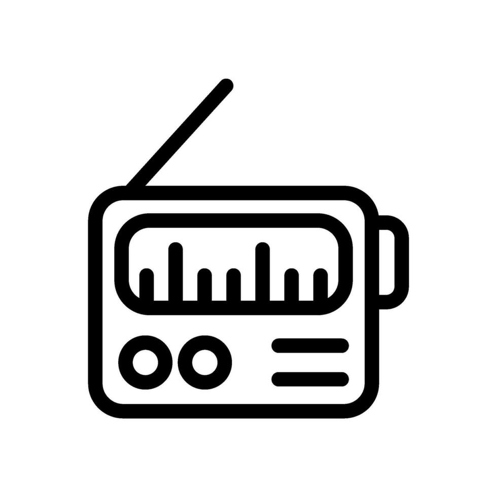 Radio Icon Vector Symbol Design Illustration