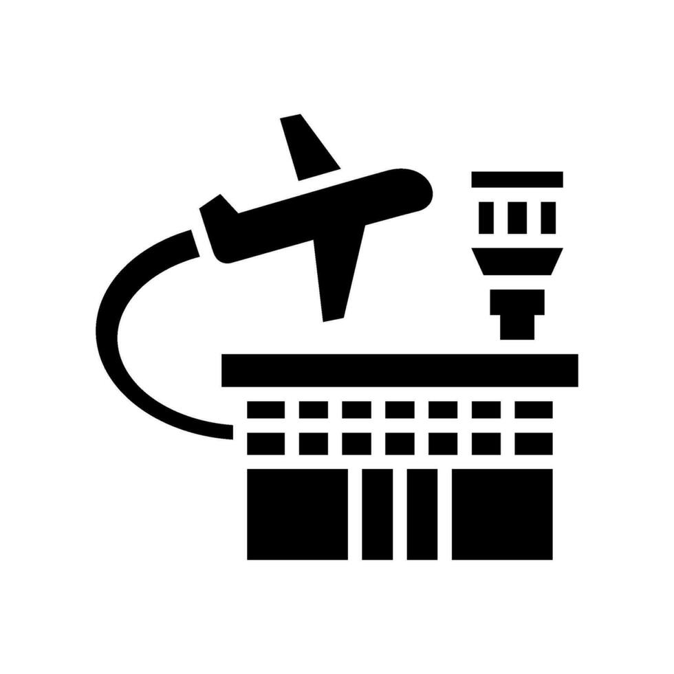 aeropuerto icono vector símbolo diseño ilustración