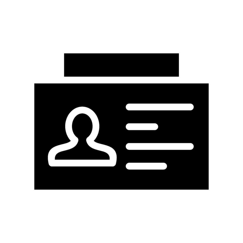 Id Icon Vector Symbol Design Illustration