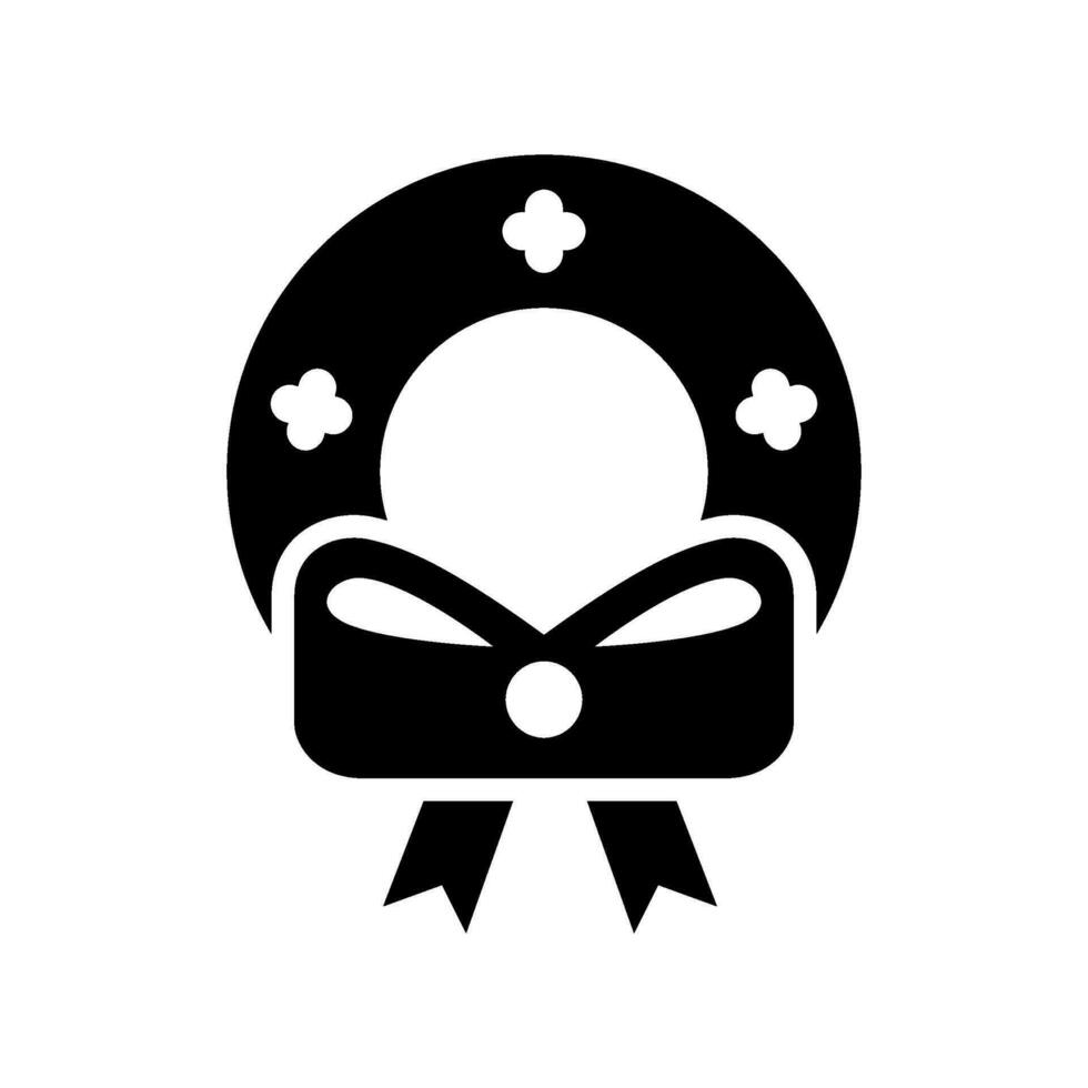 Wreath Icon Vector Symbol Design Illustration
