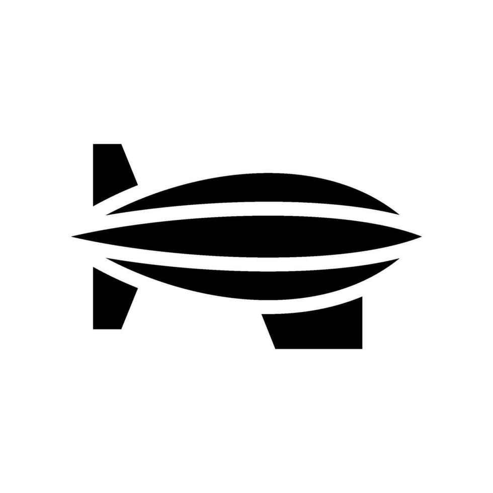 Zeppelin Icon Vector Symbol Design Illustration