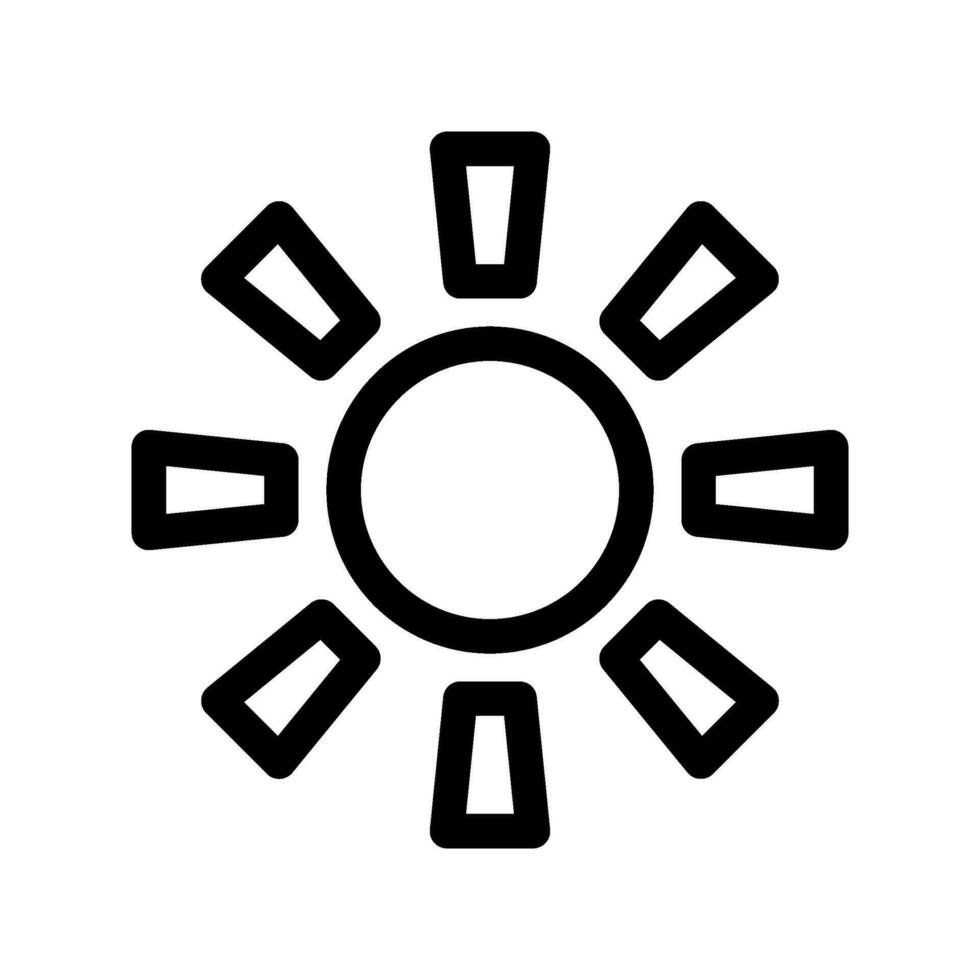 Sun Icon Vector Symbol Design Illustration