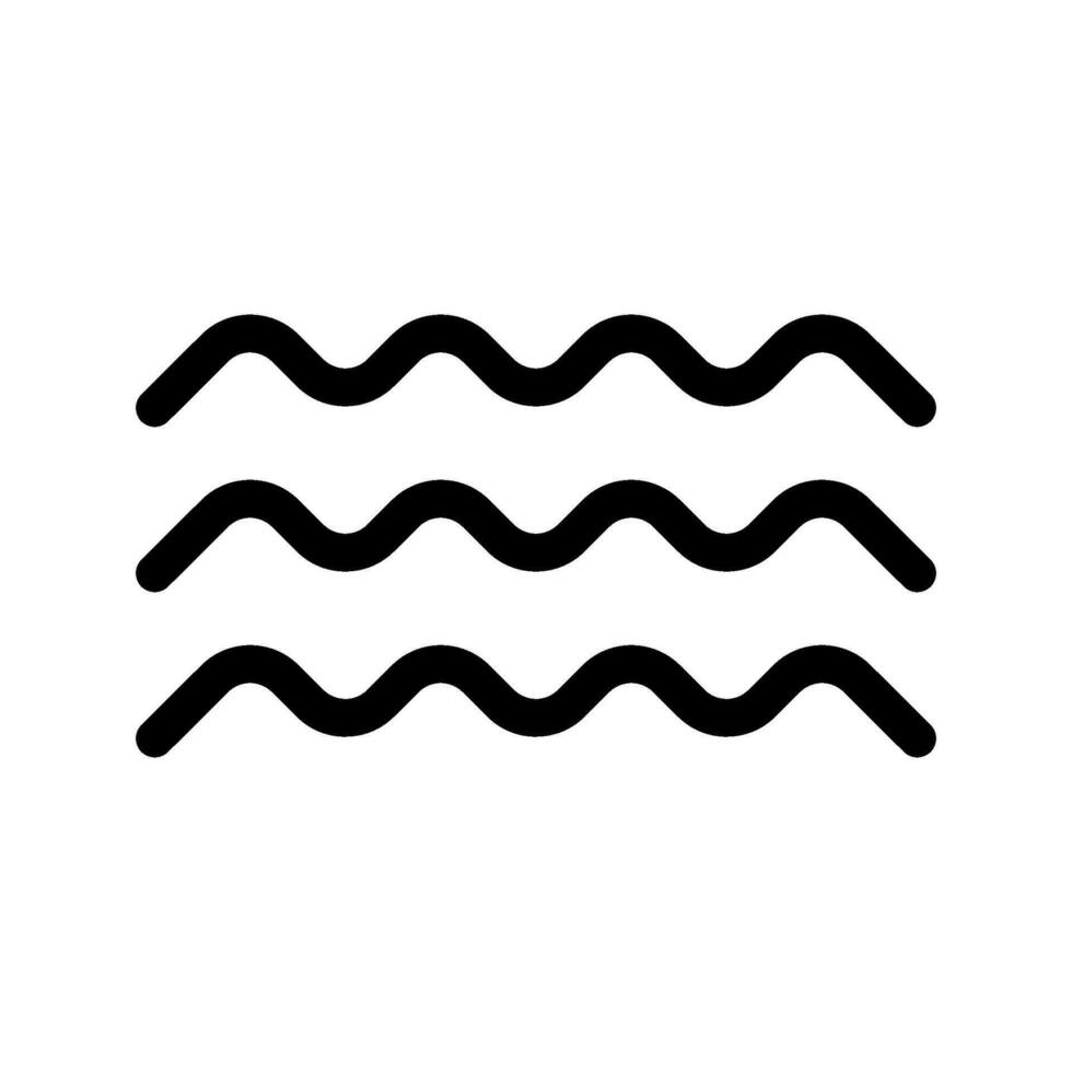 Wave Icon Vector Symbol Design Illustration