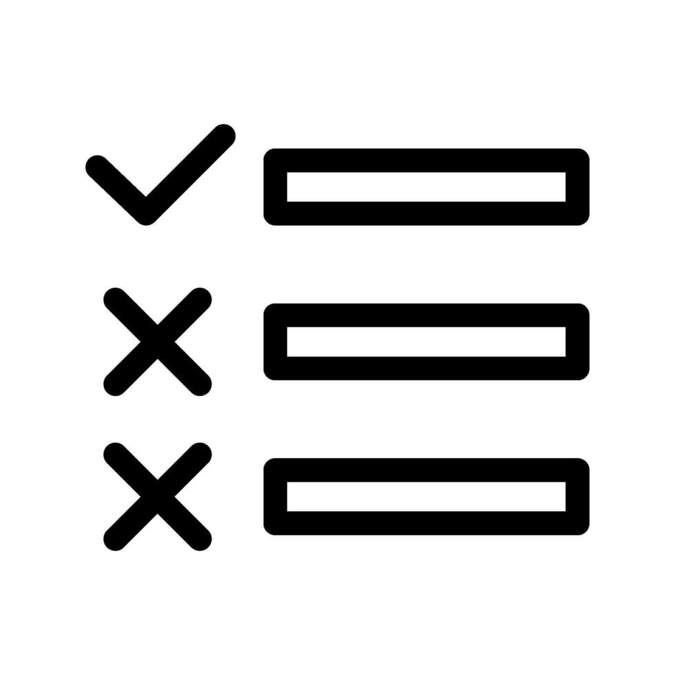 List Icon Vector Symbol Design Illustration