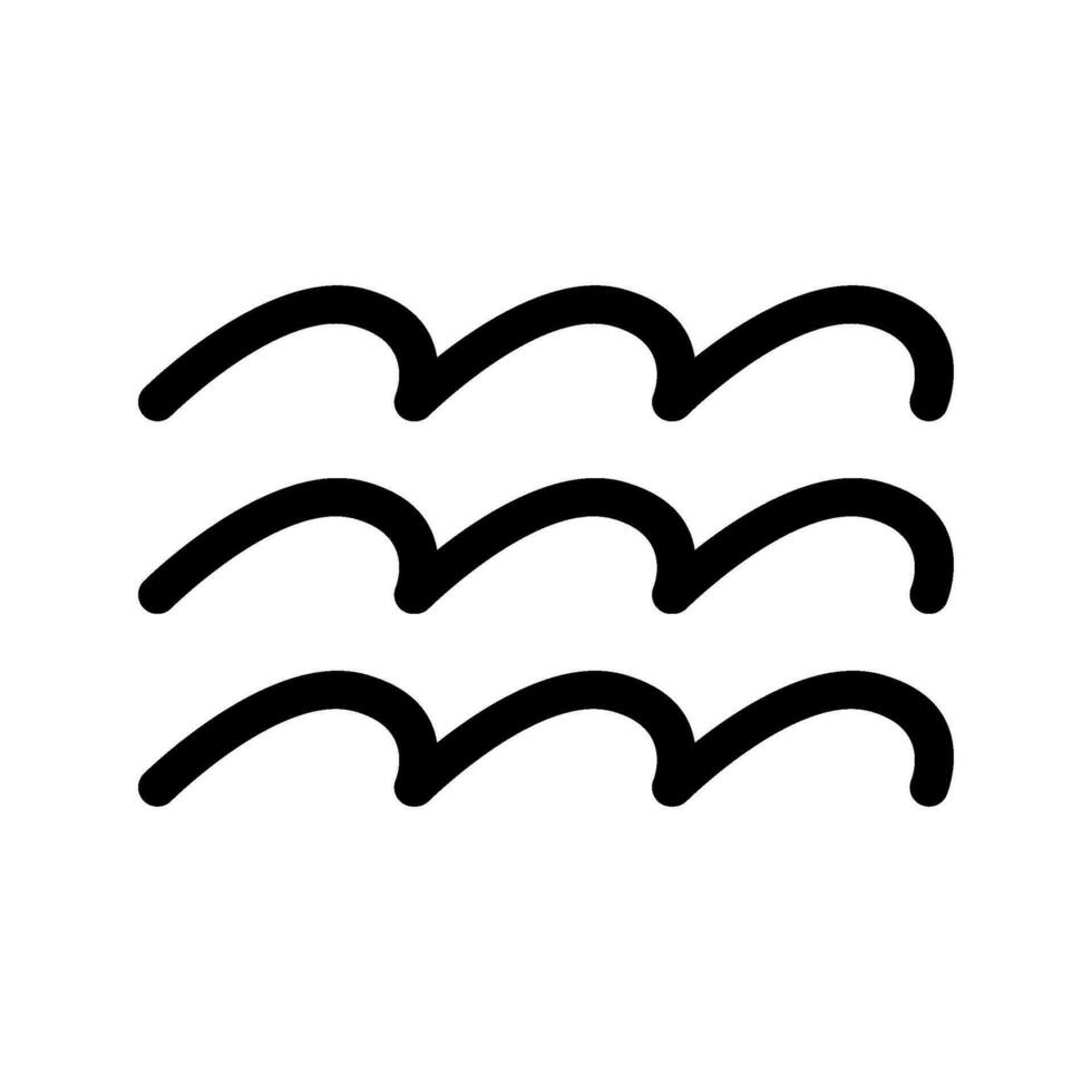 Wave Icon Vector Symbol Design Illustration