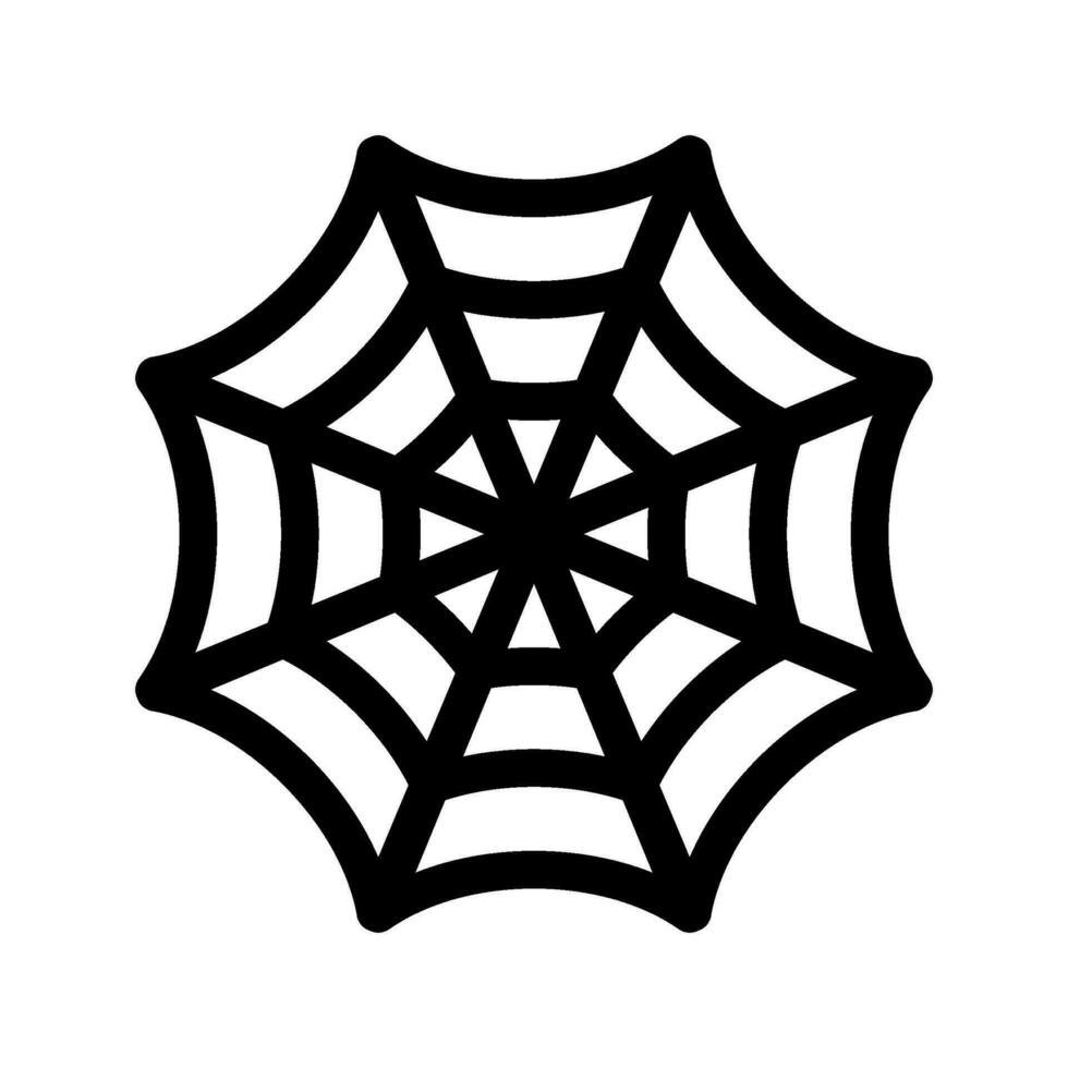 Spider Web Icon Vector Symbol Design Illustration