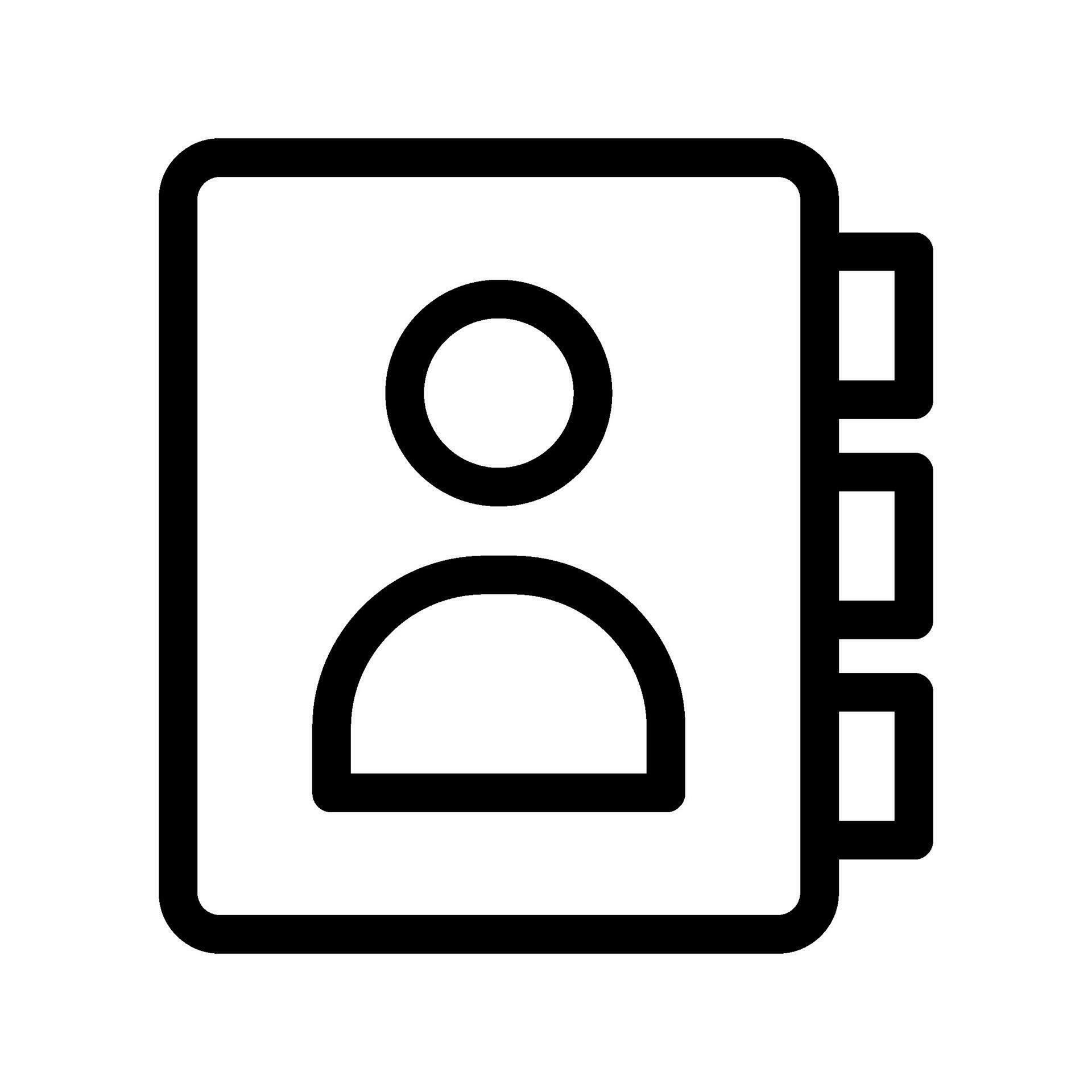 Address Book Icon Vector Symbol Design Illustration 26219658 Vector Art