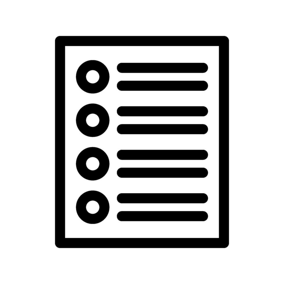 List Icon Vector Symbol Design Illustration