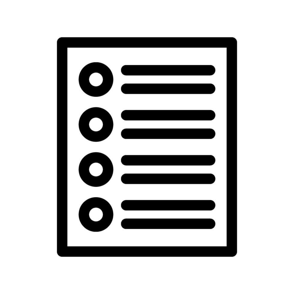 List Icon Vector Symbol Design Illustration