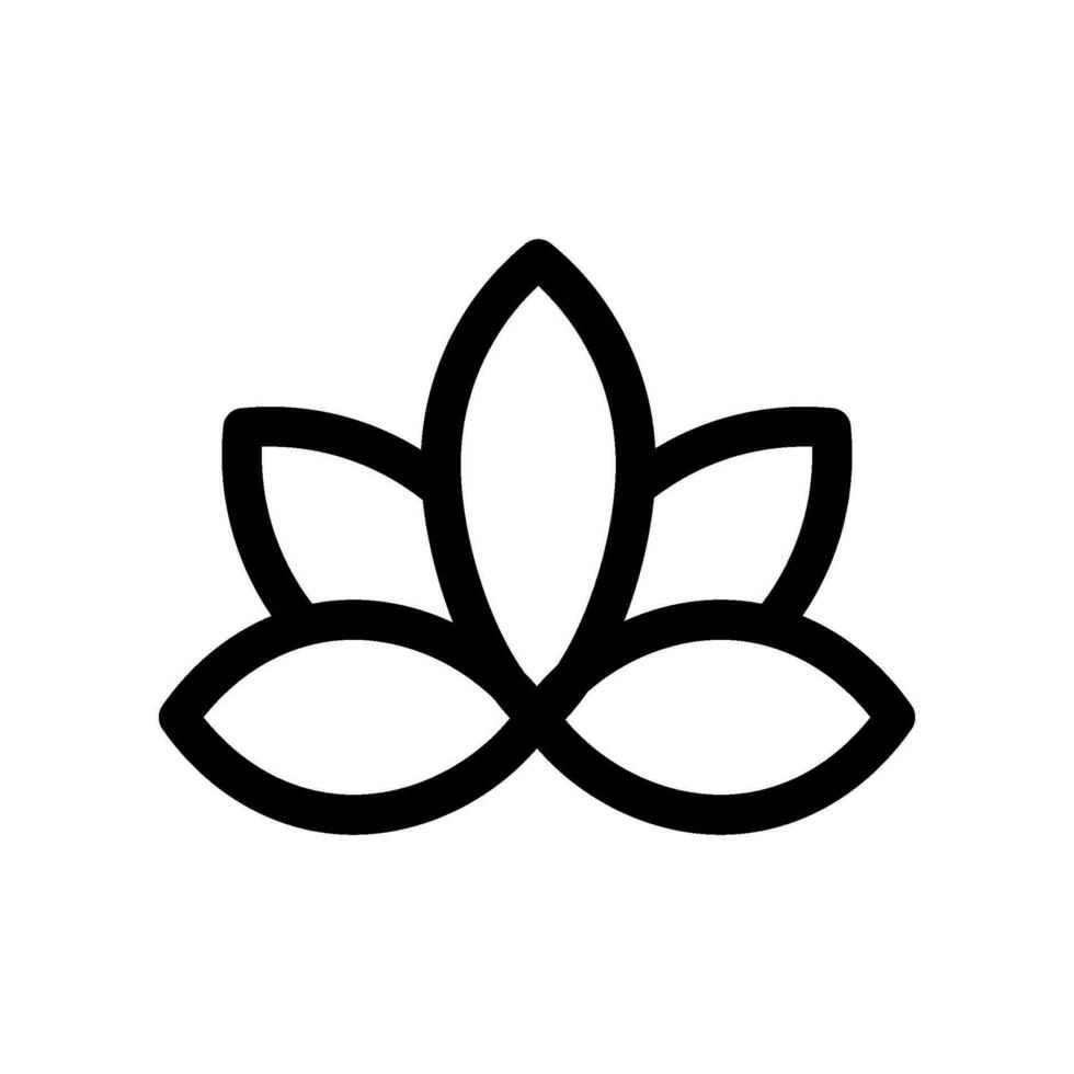 Lotus Icon Vector Symbol Design Illustration