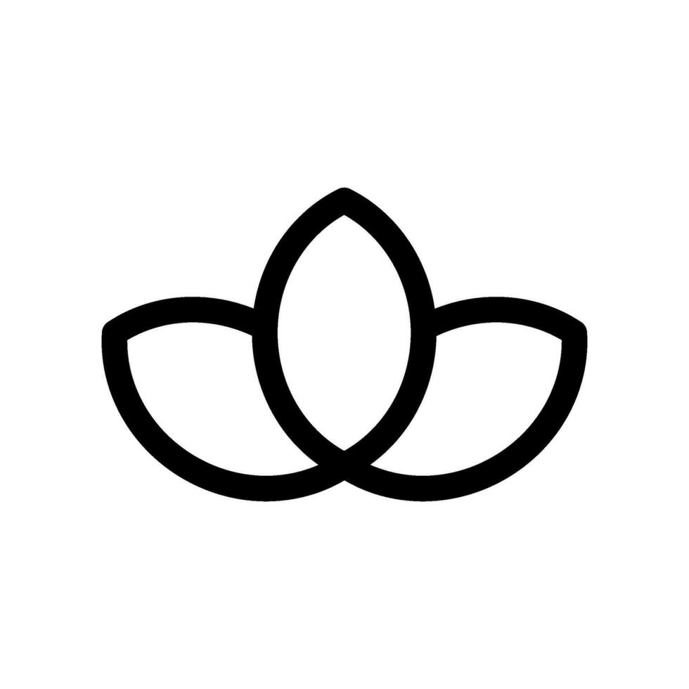 Lotus Icon Vector Symbol Design Illustration
