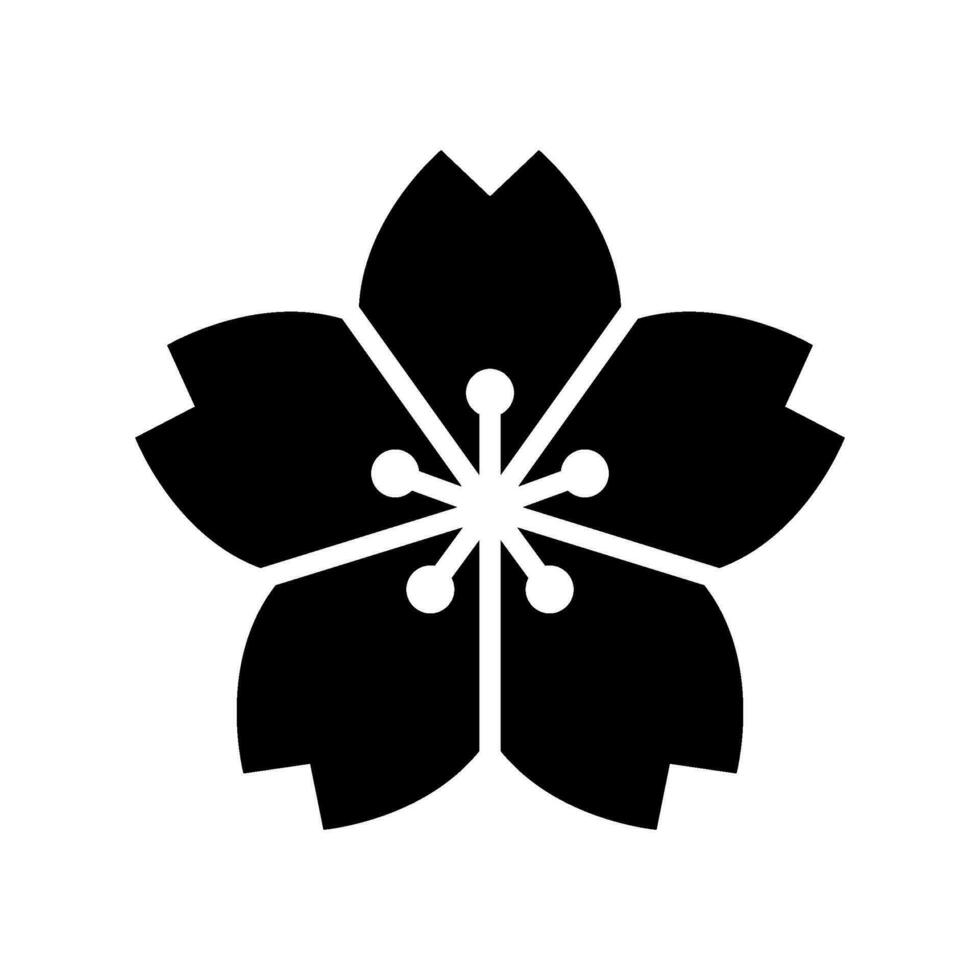 Sakura Icon Vector Symbol Design Illustration