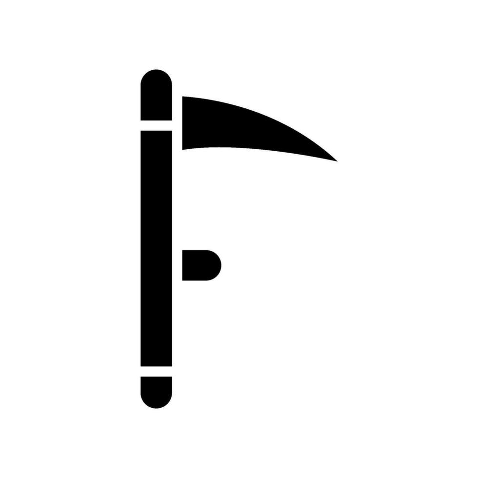 Scythe Icon Vector Symbol Design Illustration