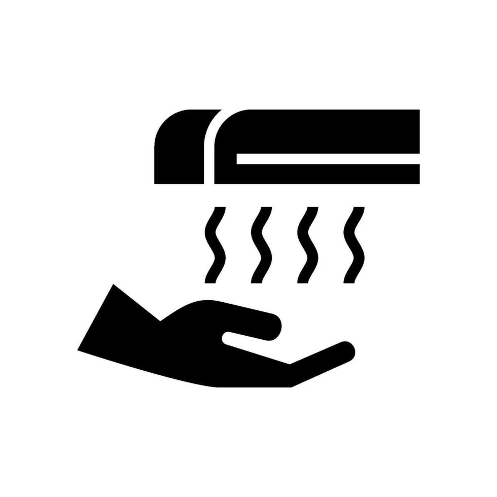 Hand Dryer Icon Vector Symbol Design Illustration