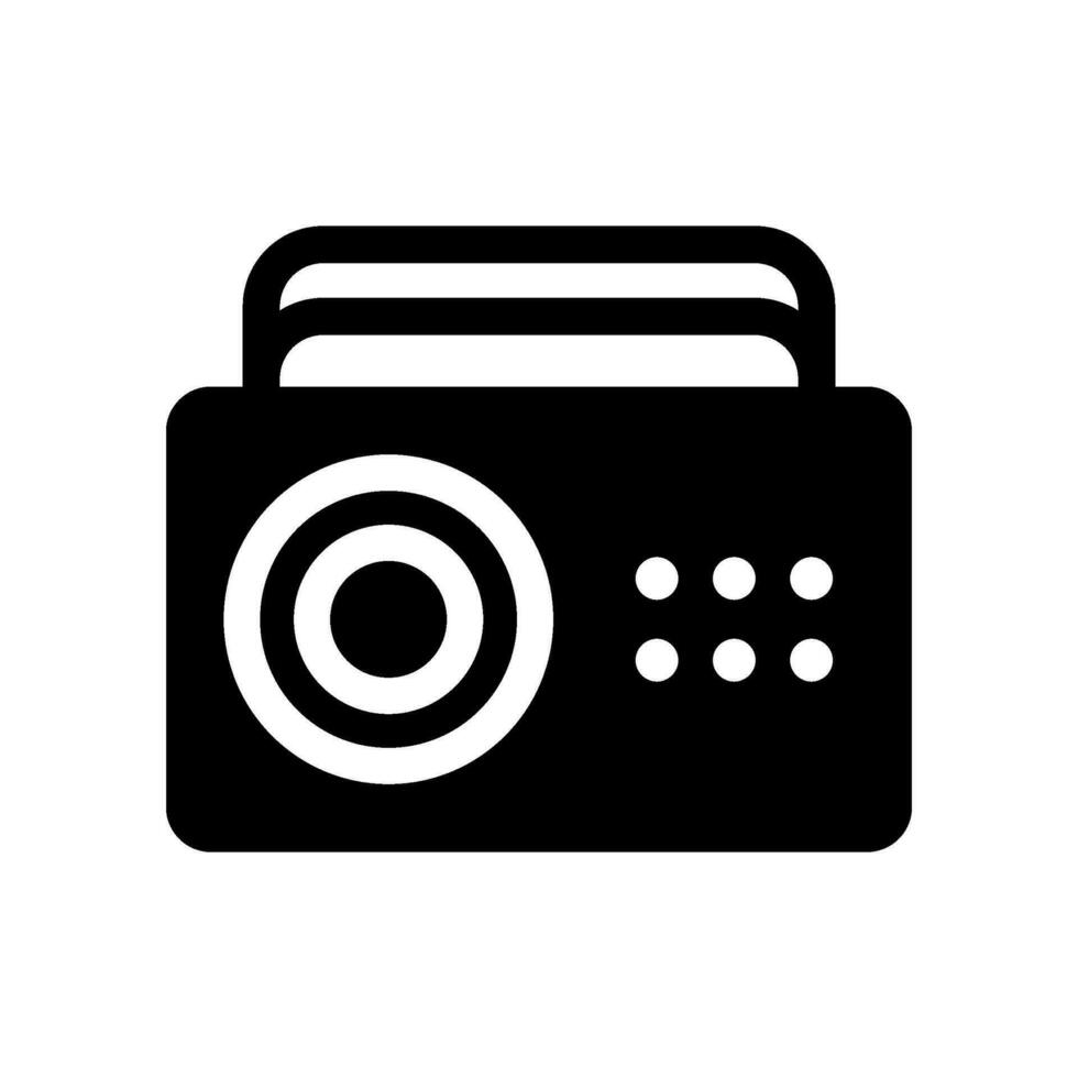 Radio Icon Vector Symbol Design Illustration