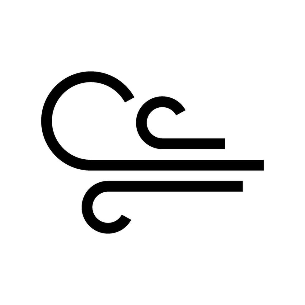 viento icono vector símbolo diseño ilustración