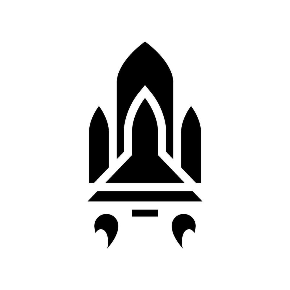 Spaceship Icon Vector Symbol Design Illustration