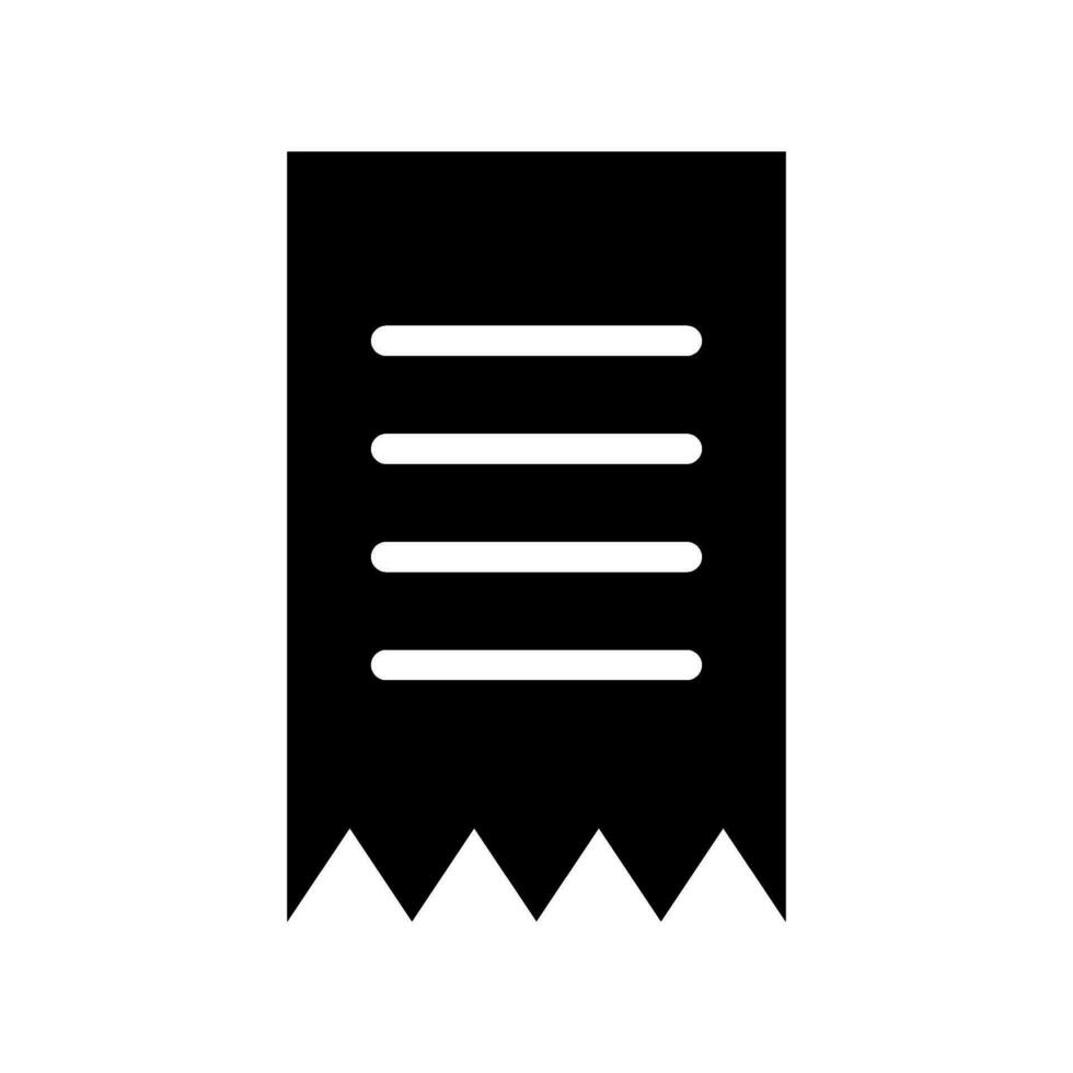 Bill Icon Vector Symbol Design Illustration