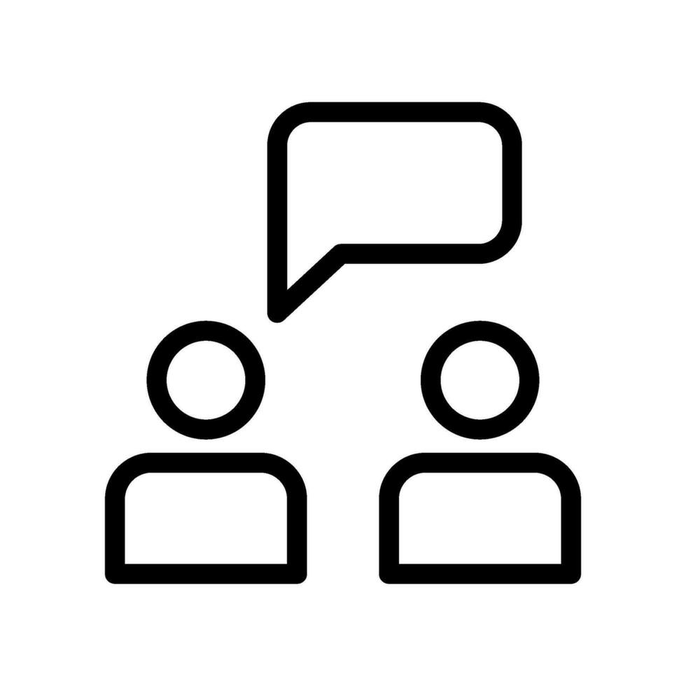 Talk Icon Vector Symbol Design Illustration