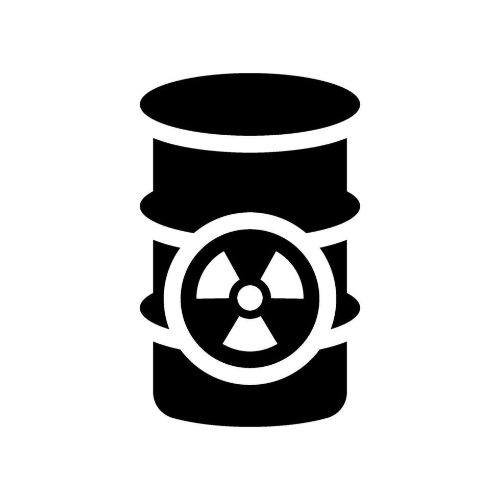 Radioactive Barrel Icon Vector Symbol Design Illustration