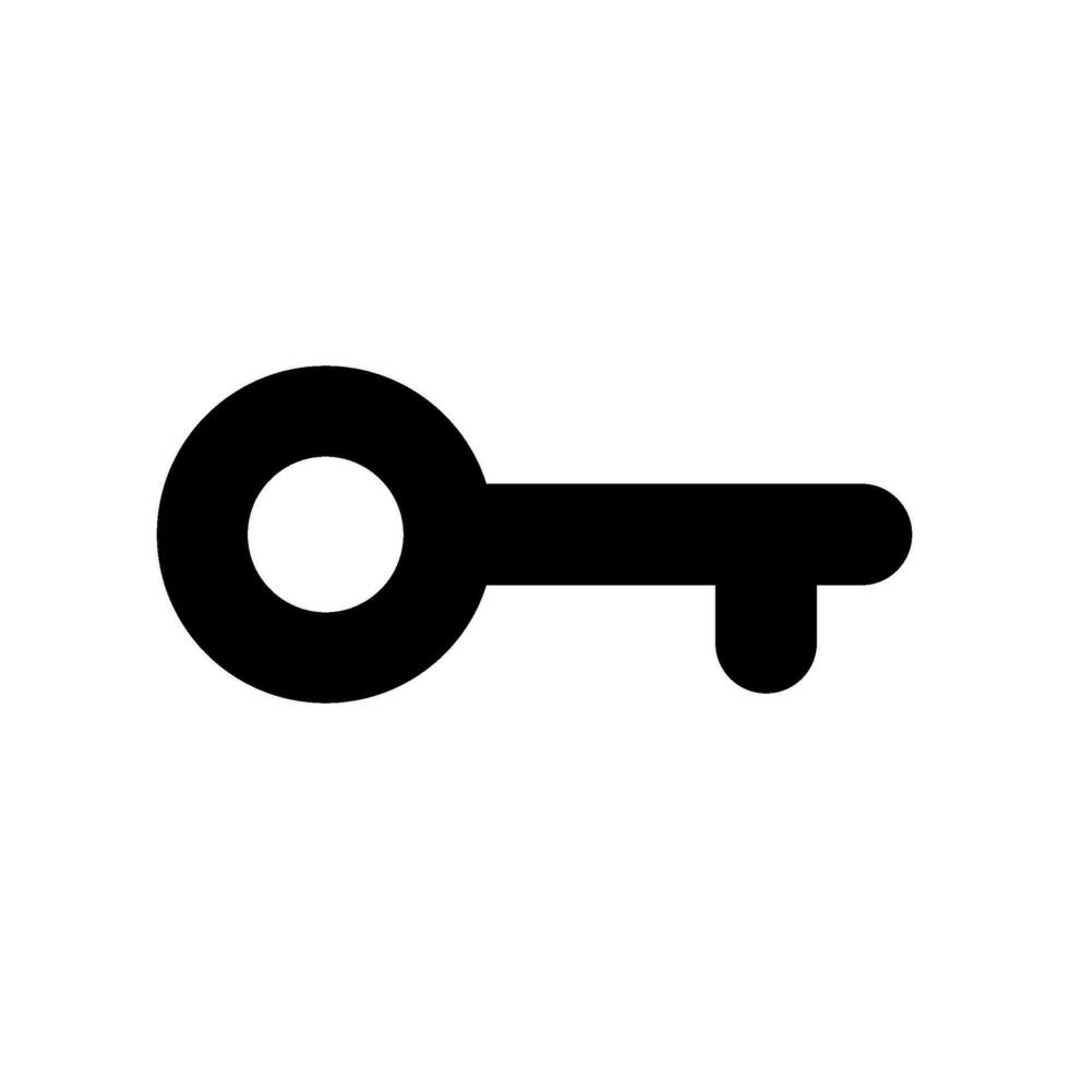 Key Icon Vector Symbol Design Illustration