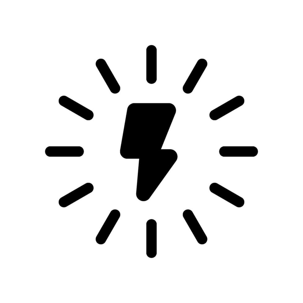 Electricity Icon Vector Symbol Design Illustration