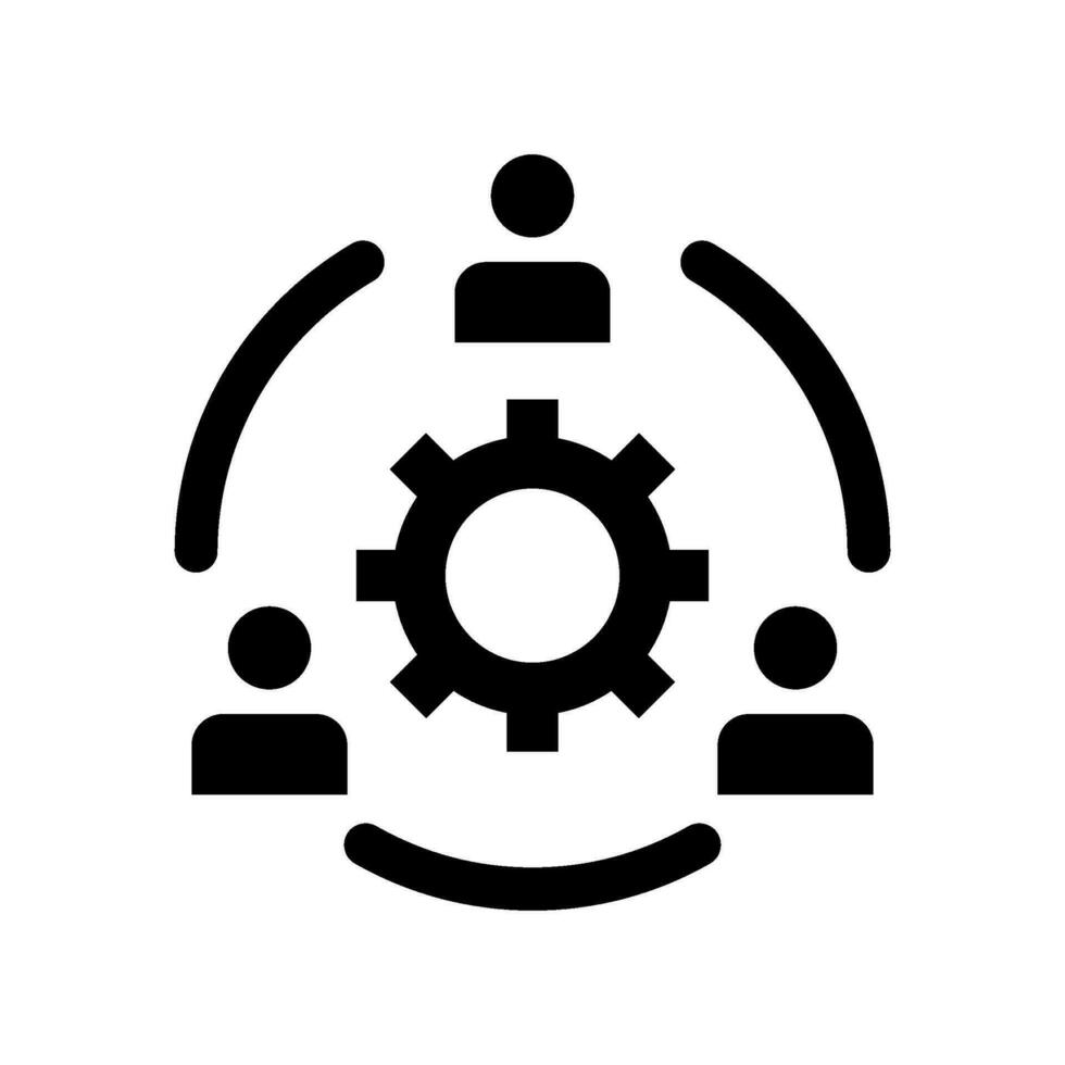 Teamwork Icon Vector Symbol Design Illustration
