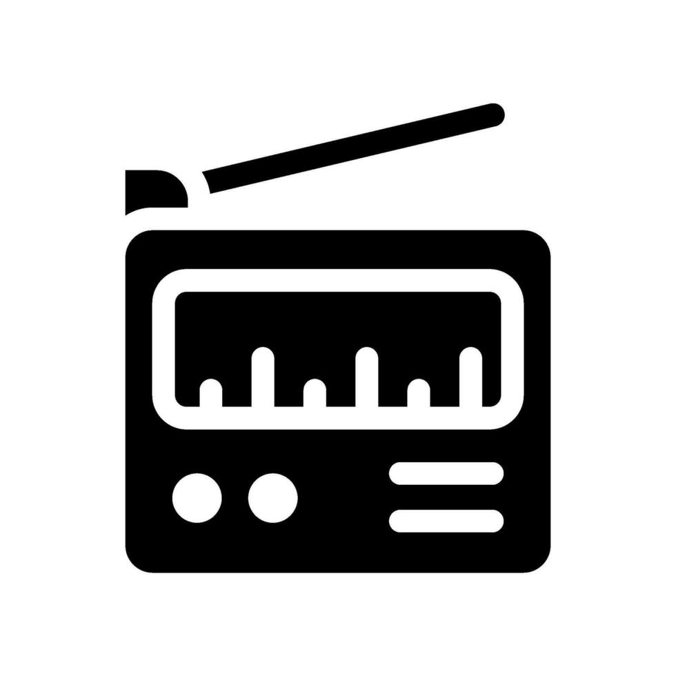 Radio Icon Vector Symbol Design Illustration