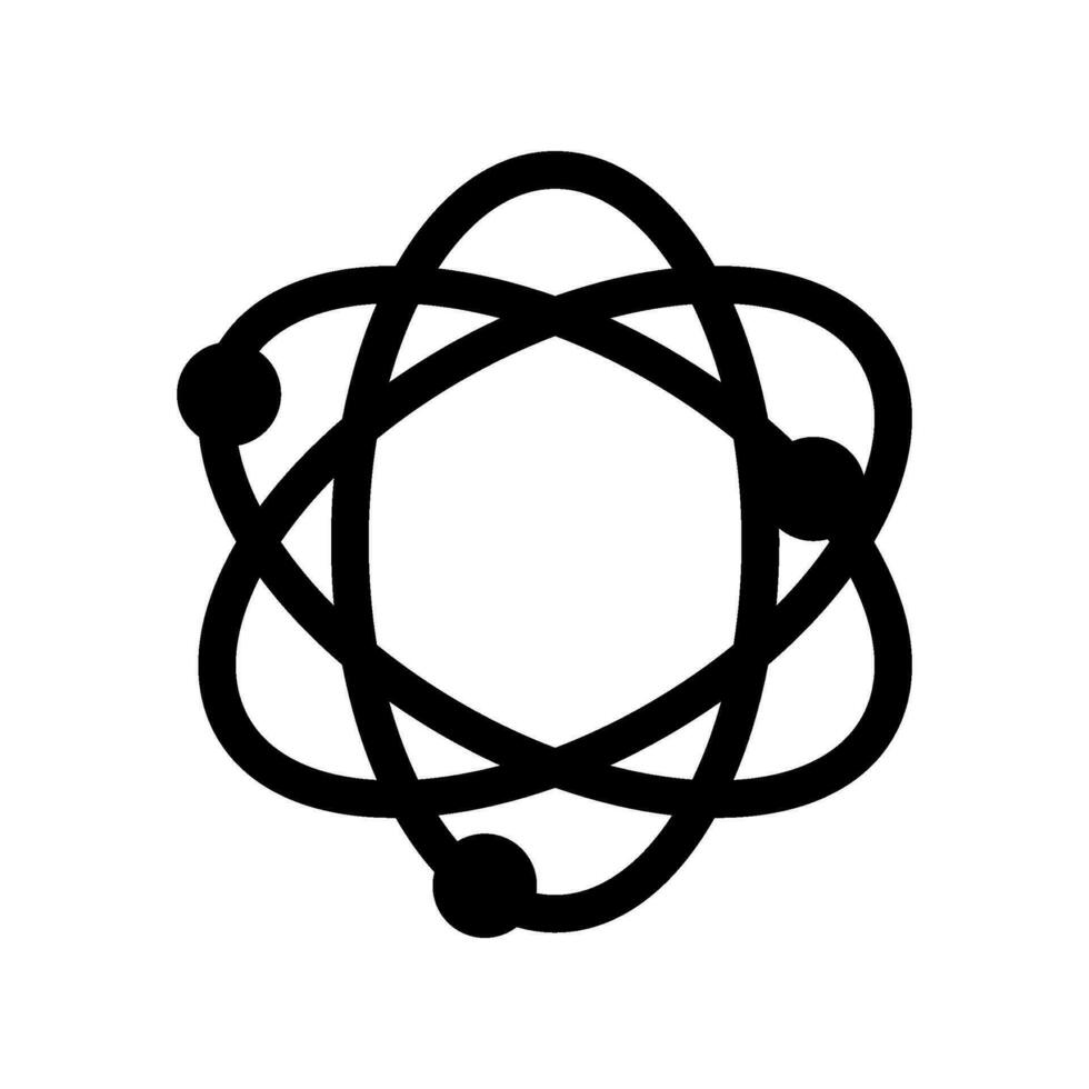 Atom Icon Vector Symbol Design Illustration