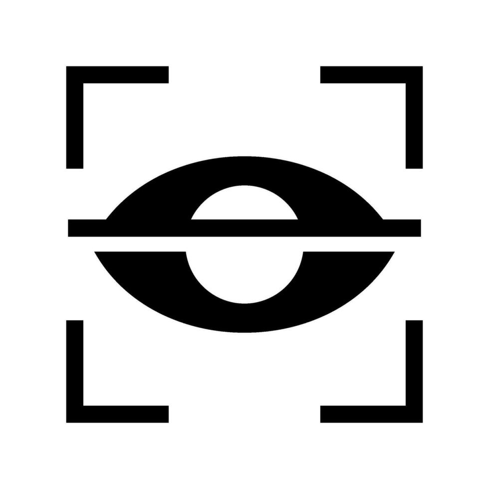 Eye Tracking Icon Vector Symbol Design Illustration