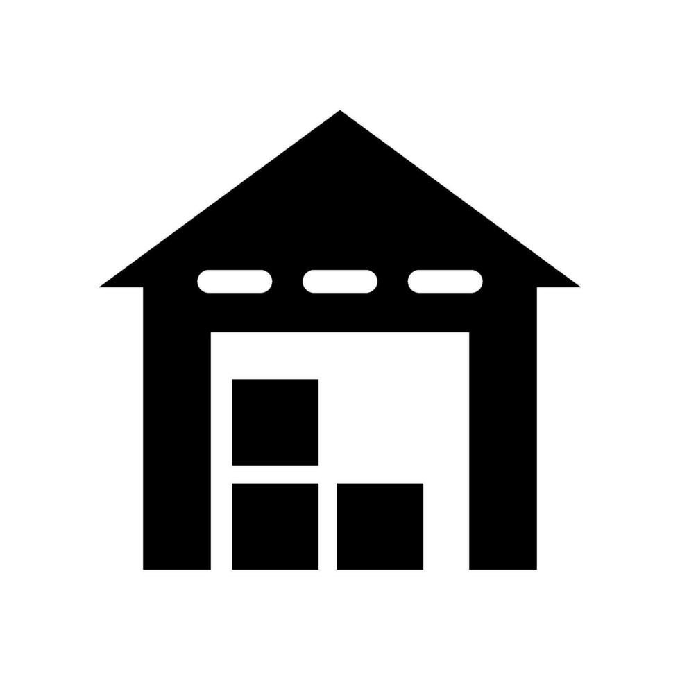 almacén icono vector símbolo diseño ilustración